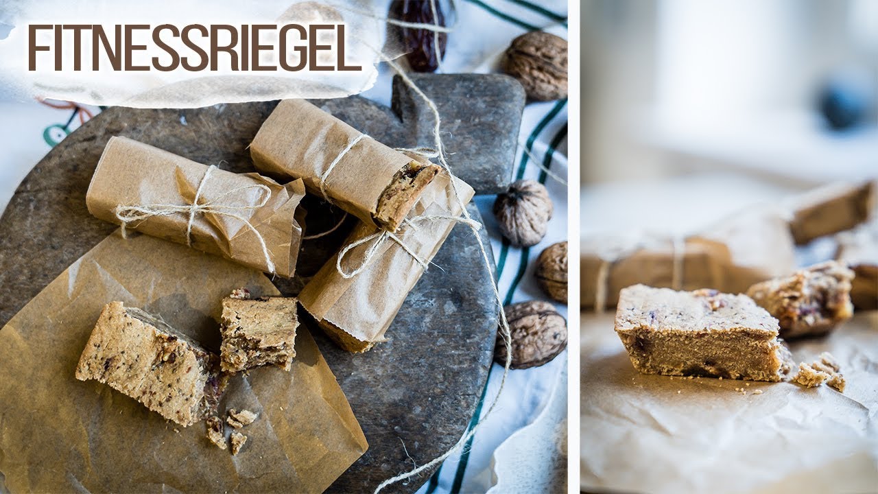 Fitnessriegel selber machen - Breakfast Bar REZEPT - VEGAN