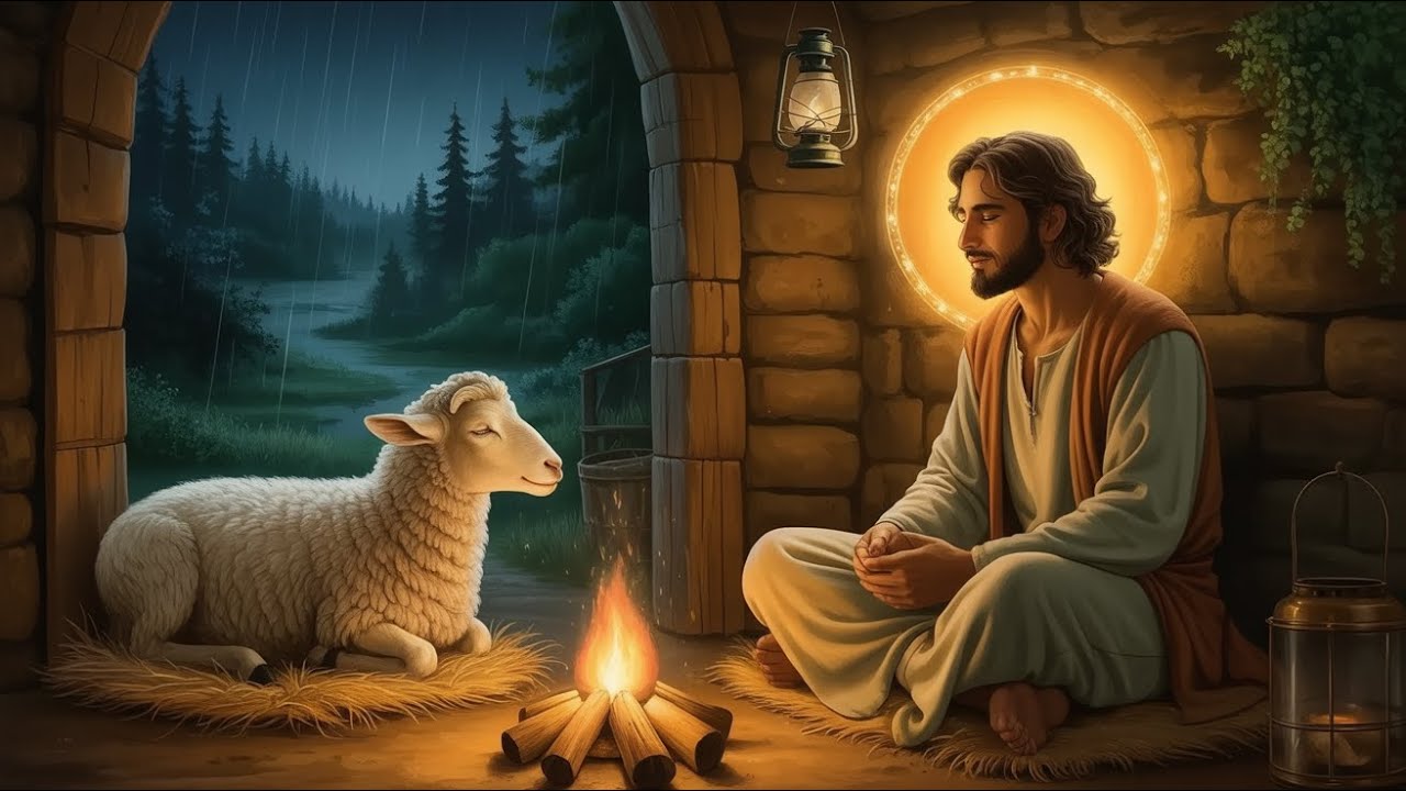 Discover the Miraculous Peace: 7 Sacred Moments of Divine Rest by the Fire with Jesus’ Blessing