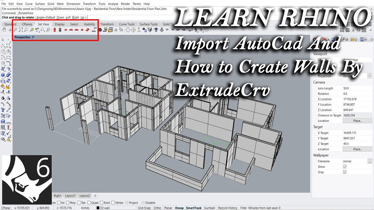 Autocad To Rhino - 3D Modelling For Beginners Ii Part 1