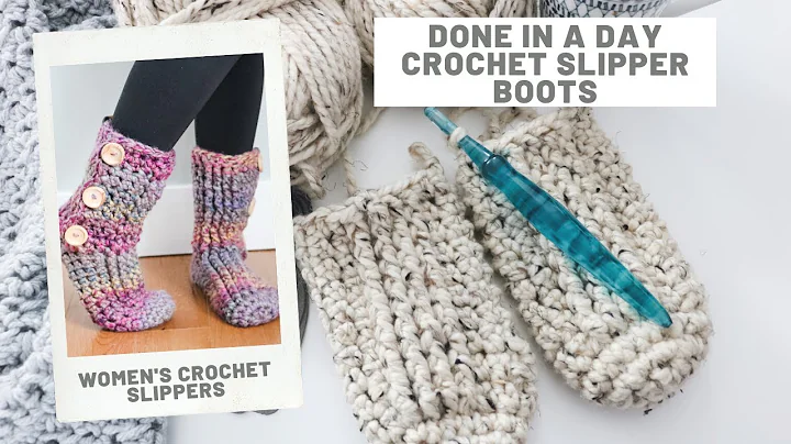 How to Crochet Slipper Boots for Beginners