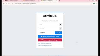 Tutorial CRUD menggunakan PHP Mysql dengan Admin LTE #part1