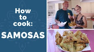 How to cook SAMOSAS at home | Indian cooking class
