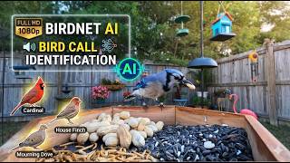 Bird Feeder Morning Sunrise Nature Scene AI Song ID | Relax, Study - Lo-fi Jazz