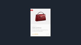 Ecommerce Product Card Using HTML & CSS -  HTML Tutorial