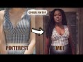 😱 COUDRE UN HAUT TOP PINTEREST + PATRON GRATUIT A TELECHARGER -AISSATOU EZZEDINE-