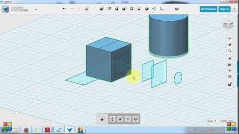 Autodesk 123D - Modeling tools Tutorial - Modify Splitface, Tweak and Press Pull- part09