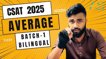 Snippets of CSAT 2025 Course | Lecture-1 AVERAGE | BATCH-1 Bilingual | APTITUDE WITH AVISHEK SINHA |