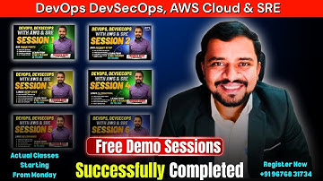 1 Week Free Demo Sessions Completed! | DevOps, DevSecOps AWS & SRE Actual Classes Starting Now!