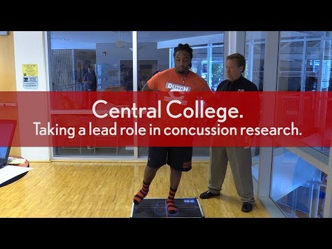 Central College taking a lead role in Concussion Research