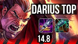 DARIUS vs SETT (TOP) | 9 solo kills, 14/2/5, 38k DMG, Godlike, 600+ games | EUW Master | 14.8