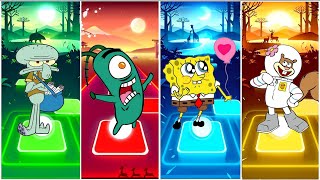 SQUIDWARD VS PLANKTON VS SPONGEBOB VS SANDY CHEEKS - TILES HOP