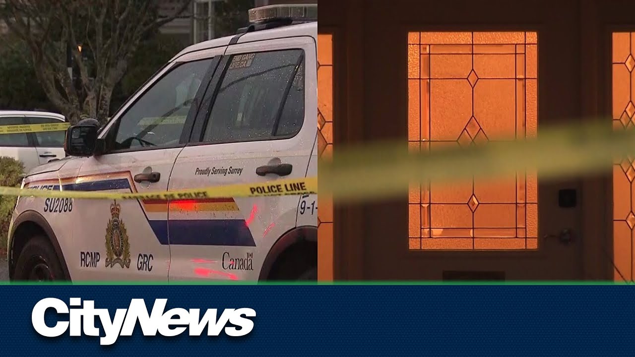 Three found dead in Surrey home - YouTube