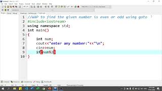 Goto Statement with program example - C++ Programming Tutorial for Beginners in Hindi 36