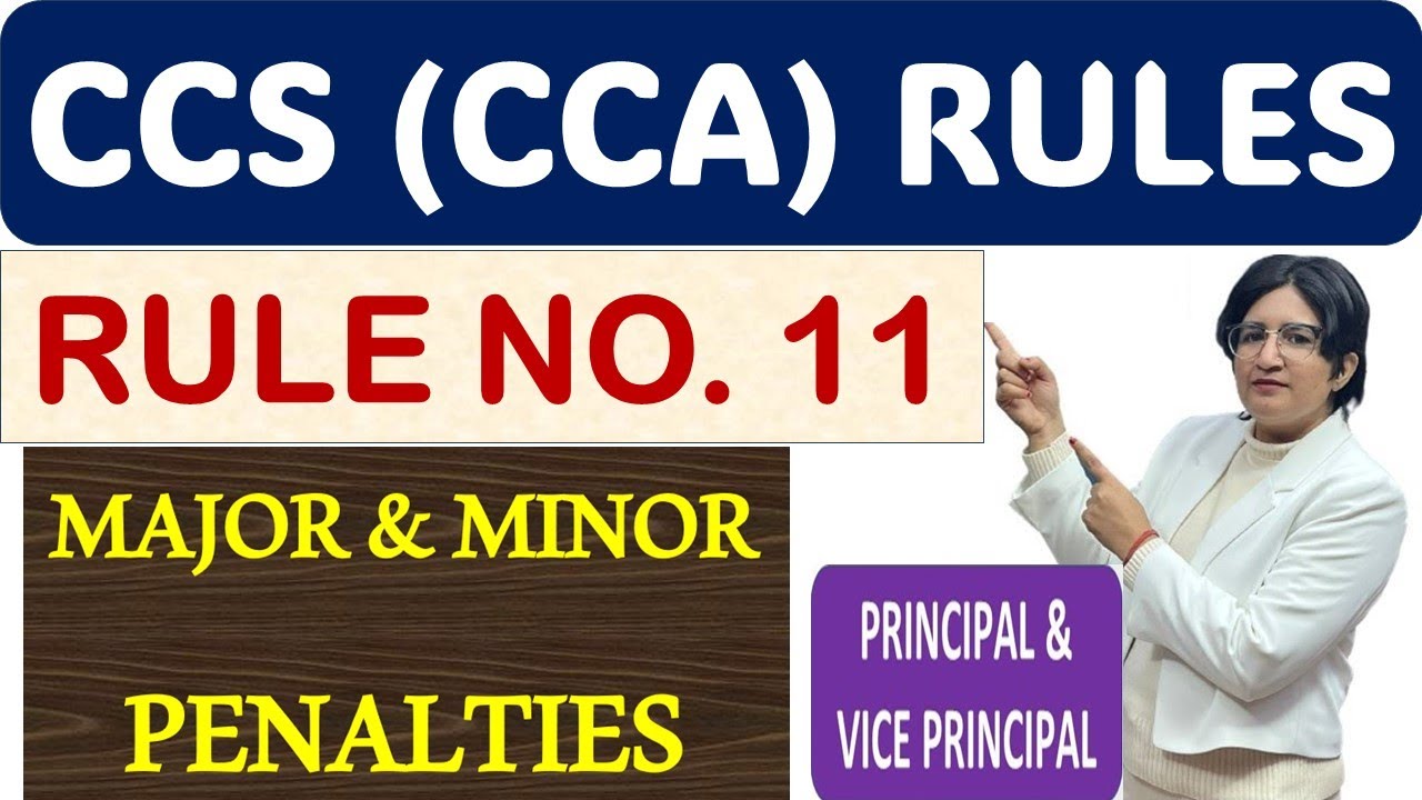 PRINCIPAL VICE PRINCIPAL CCS CCA RULE 11 Minor Major Penalities principal-vice-principal-ccs-cca-rule-11-minor-major-penalities