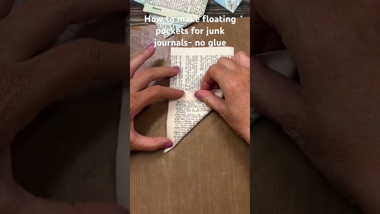 How To Make Floating Pockets With No Glue For Junk Journals Shorts