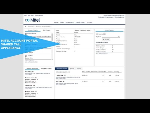 Mitel Account Portal: Shared Call Appearance Button Programming: MiCloud Connect