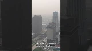 ⚠️ CANADIAN WILDFIRE SMOKE IN AKRON 💨