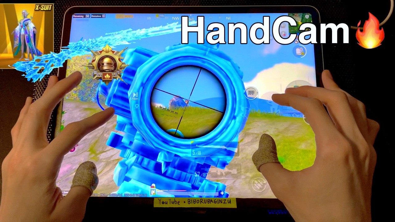 ICE FROSTY SR 🧊!! KING 6finger HANDCAM iPad Pro 12.9 120FPS | Solo vs Squad - PUBG MOBILE