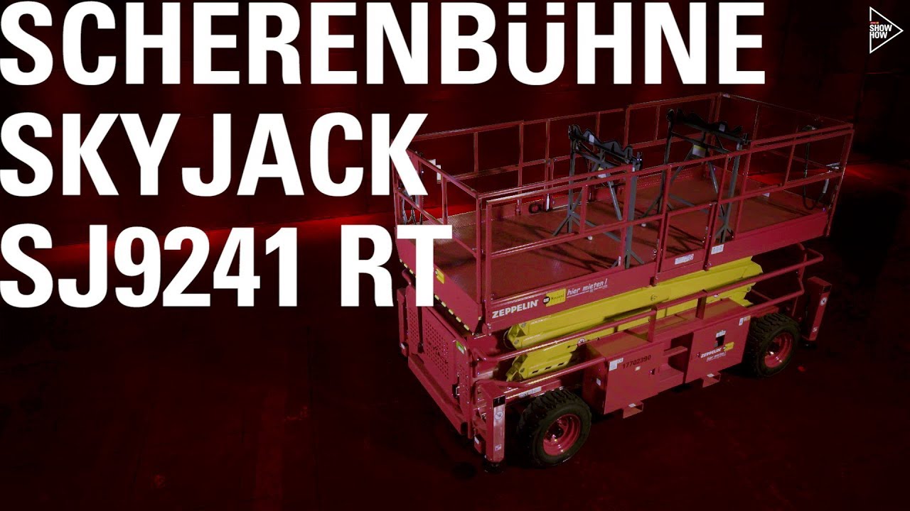 Bedienungsanleitung Scherenbühne Skyjack SJ9241 RT – Zeppelin Rental SHOW HOW