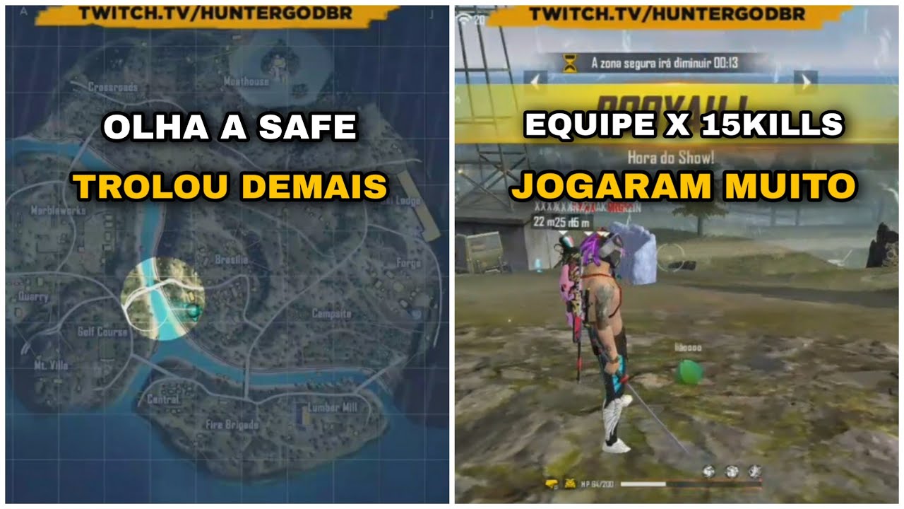 LIGA DAS ESTRELAS - SAFE TROLOU - EQUIPE X FAZ 15 KILLS - MELHORES MOMENTOS