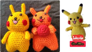 Crochet toys,pikachu Crosiya Toys #crochet toys #amigurumi #crosiya Part1