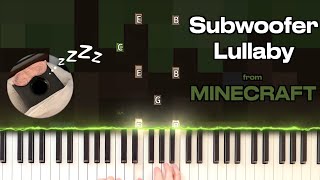 full tutorial WITH SOUND EFFECTS for Minecraft's Subwoofer Lullaby - for beginner music lovers