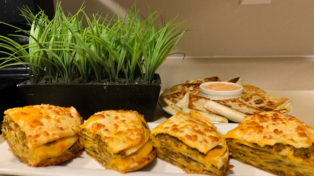 How To Make Delicious Quesadilla Lasagna! 😋😋😋 YouTube
