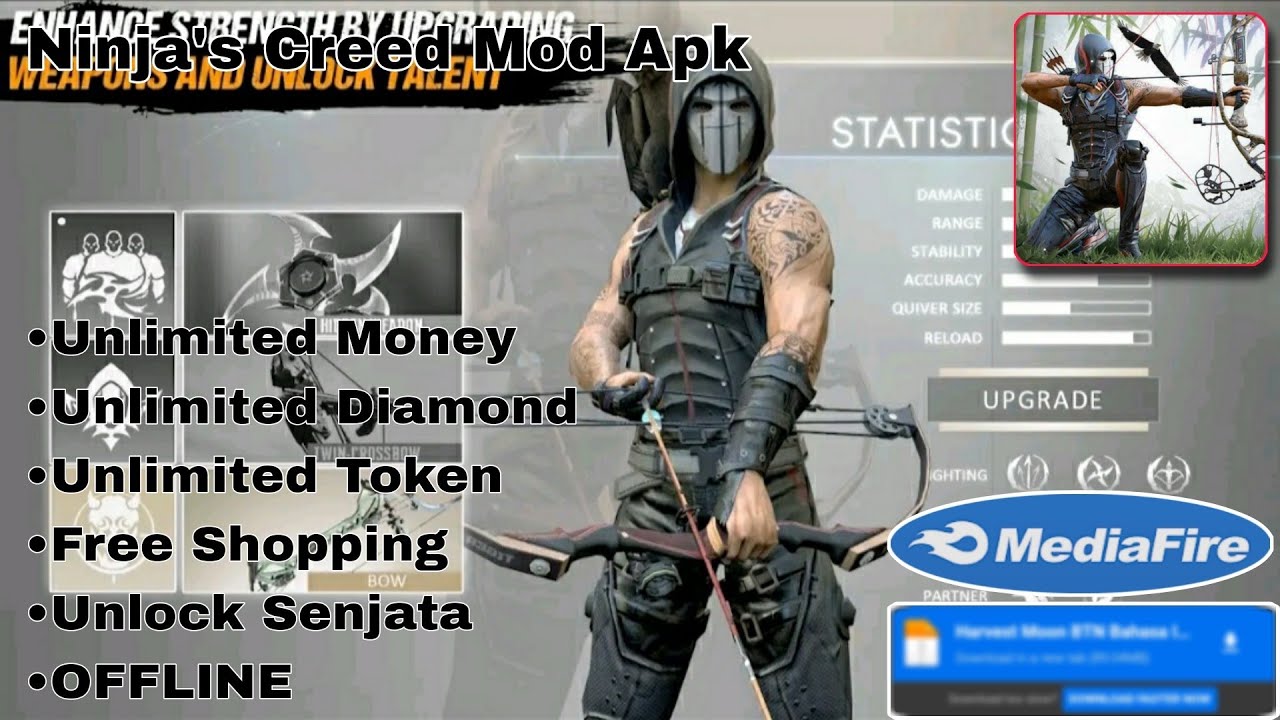 NINJA'S CREED MOD APK | UNLIMITED MONEY AND FREE SHOPPING