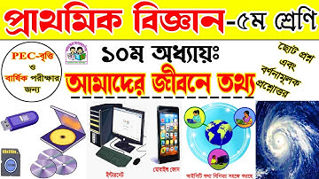 Class 5 Science Chapter 10 Solution || ৫ম শ্রেণির বিজ্ঞান অধ্যায় ১০ম আমাদের জীবনে তথ্য | ৫ম-বিজ্ঞান