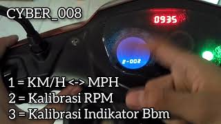 CARA SETING SPEEDOMETER DIGITAL UNIVERSAL 7 WARNA BULAT VEGA ZR RR Spark115 Crypton Taurus Bellatrix