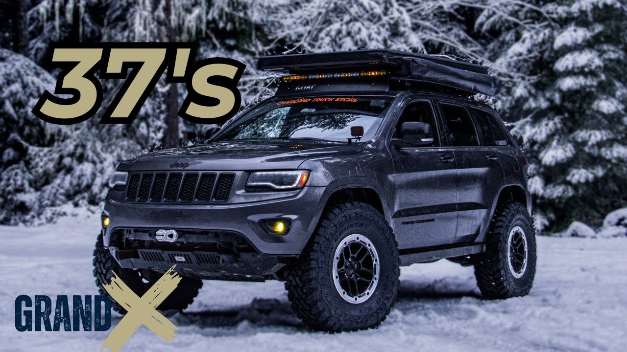 37-дюймовые шины на Jeep Grand Cherokee WK2 | Снежное приключение на обязательной для посещения т...