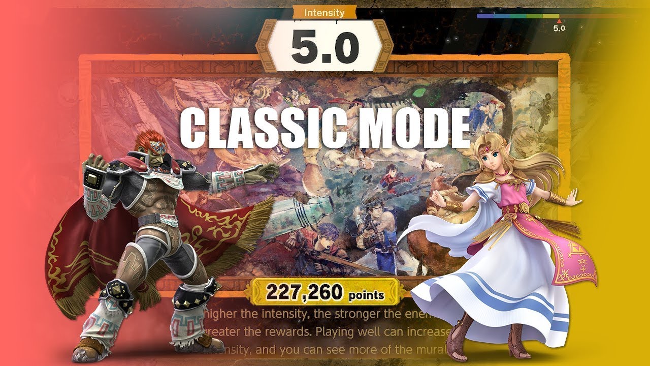 Super Smash Bros Ultimate Classic Mode Intensity 5 Ganondorf and Zelda YouTube