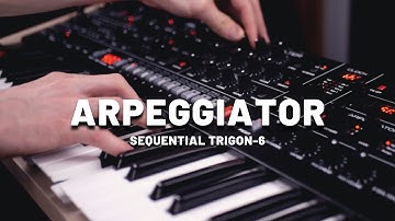 Sequential Trigon-6 Arpeggiator (No Talking) | Analog Synth Demo