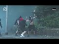 Protesters clash with police in Geneva during anti-G7 demonstration