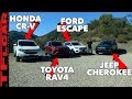 2019 Jeep Cherokee vs Honda CR-V vs Toyota RAV4 vs Ford Escape Mega Mashup Review