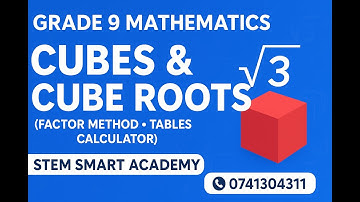 CUBES AND CUBE ROOTS
