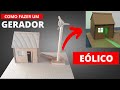 Como fazer uma mini USINA EÓLICA incrível, rápido e fácil! (invenções simples e legais 29)