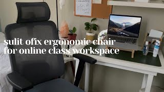 setting up my sulit ofix deluxe z22 ergonomic chair for online classes my workspace jeriko aclan