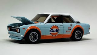 Hot Wheels Datsun Bluebird 510 (2022 RLC - Gulf Racing) - YouTube