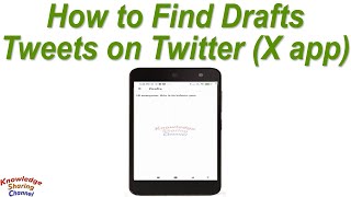 How to Find Drafts Tweets on Twitter