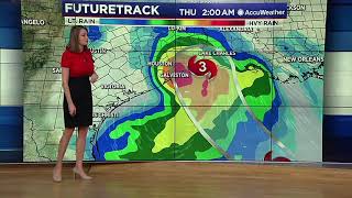 12 PM UPDATE: Laura's wind speeds through Houston-Galveston in focus