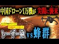 【尖閣ドローン大侵攻】中国ドローン1万機が尖閣に襲来！空の蜂群をレーザー砲で全滅できるのか! 【AIシミュレーション】