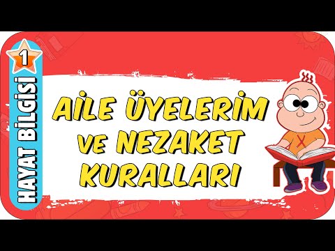 Aile Üyelerim ve Nezaket Kuralları 👨‍👩‍👧‍👦 1.Sınıf Hayat Bilgisi