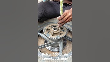 Pulsar 150 chain sprocket changing