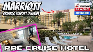 PRE-CRUISE HOTEL MARRIOTT Orlando Airport Lakeside  Vlog-2 #cruise #marriott #carnivalcruise