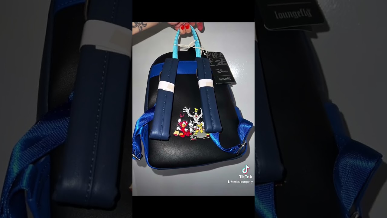 LOUNGEFLY EXCLUSIVE - Mickey and Friends Halloween Glow Haunted House Backpack 