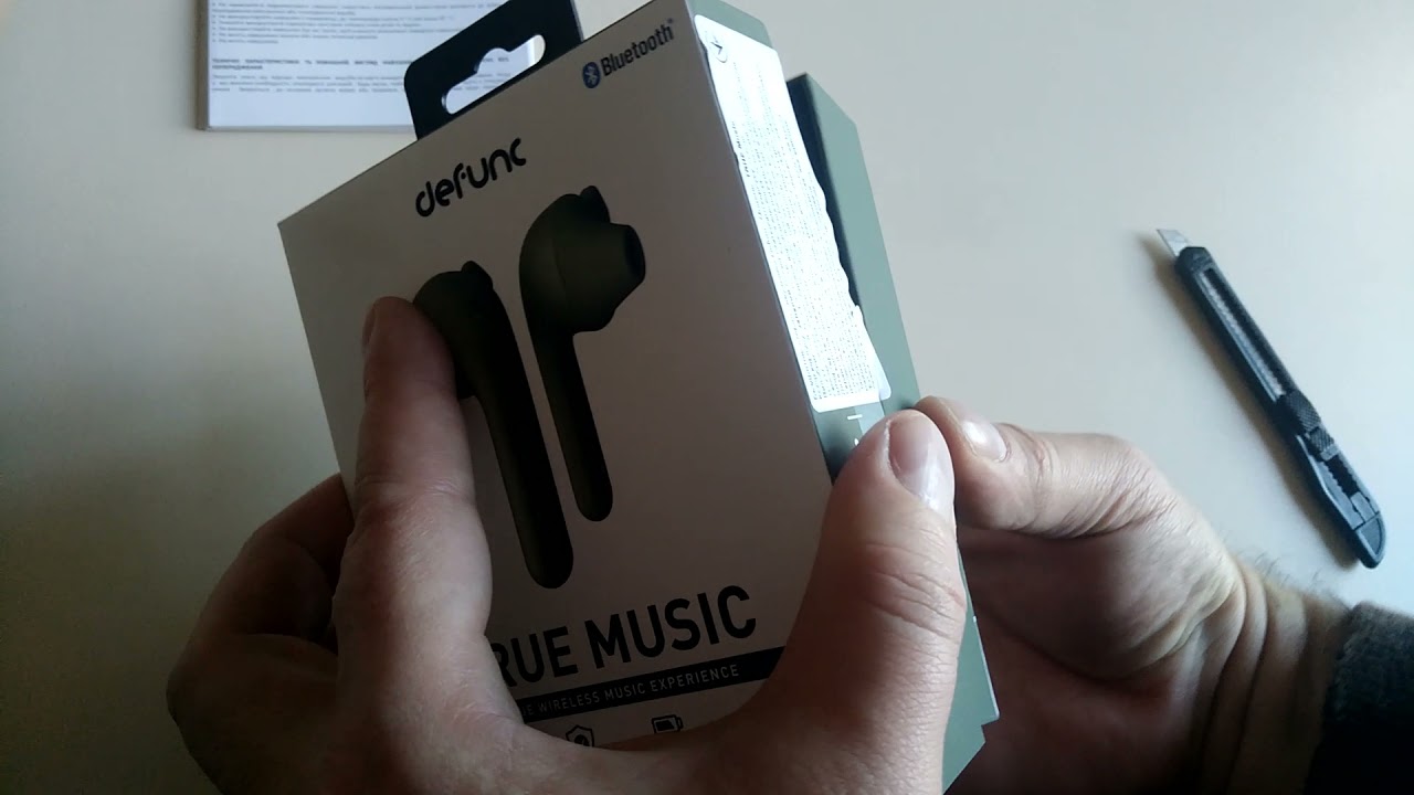 Распаковка наушников Defunc True Music TWS Green (D4276M) из Rozetka