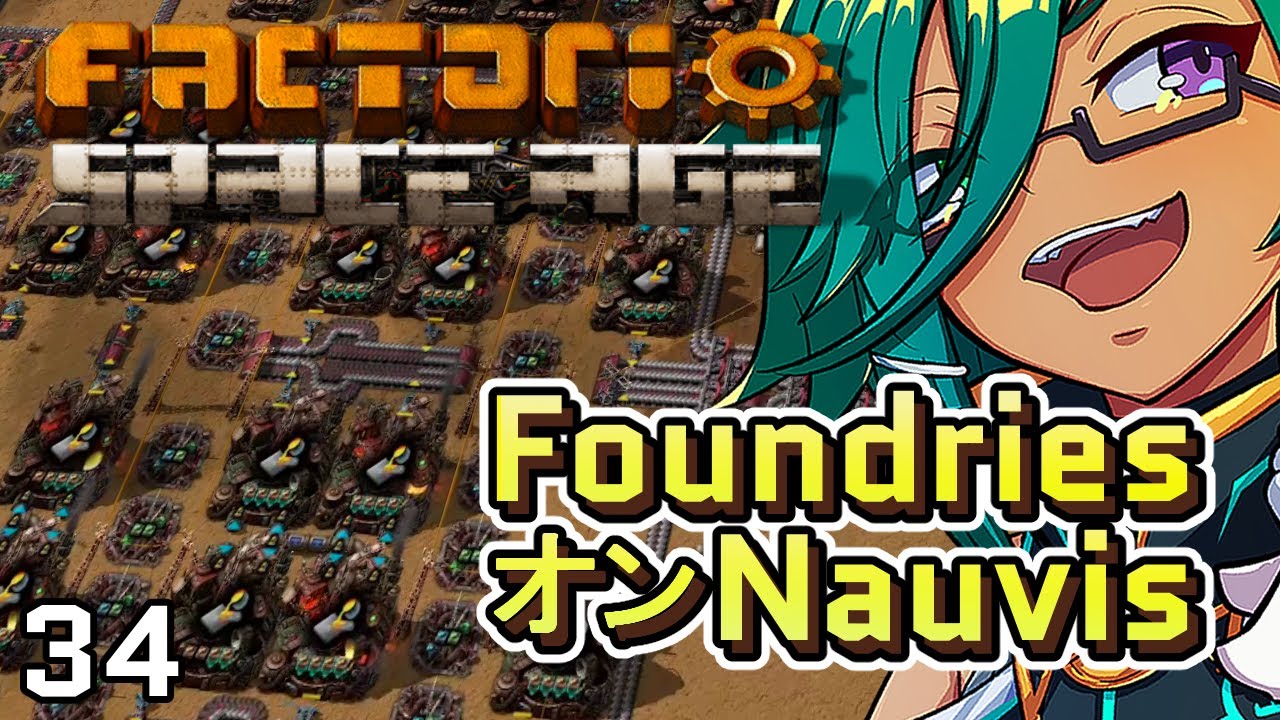 Churning out plates on Nauvis | 34 | Factorio Space Age - YouTube