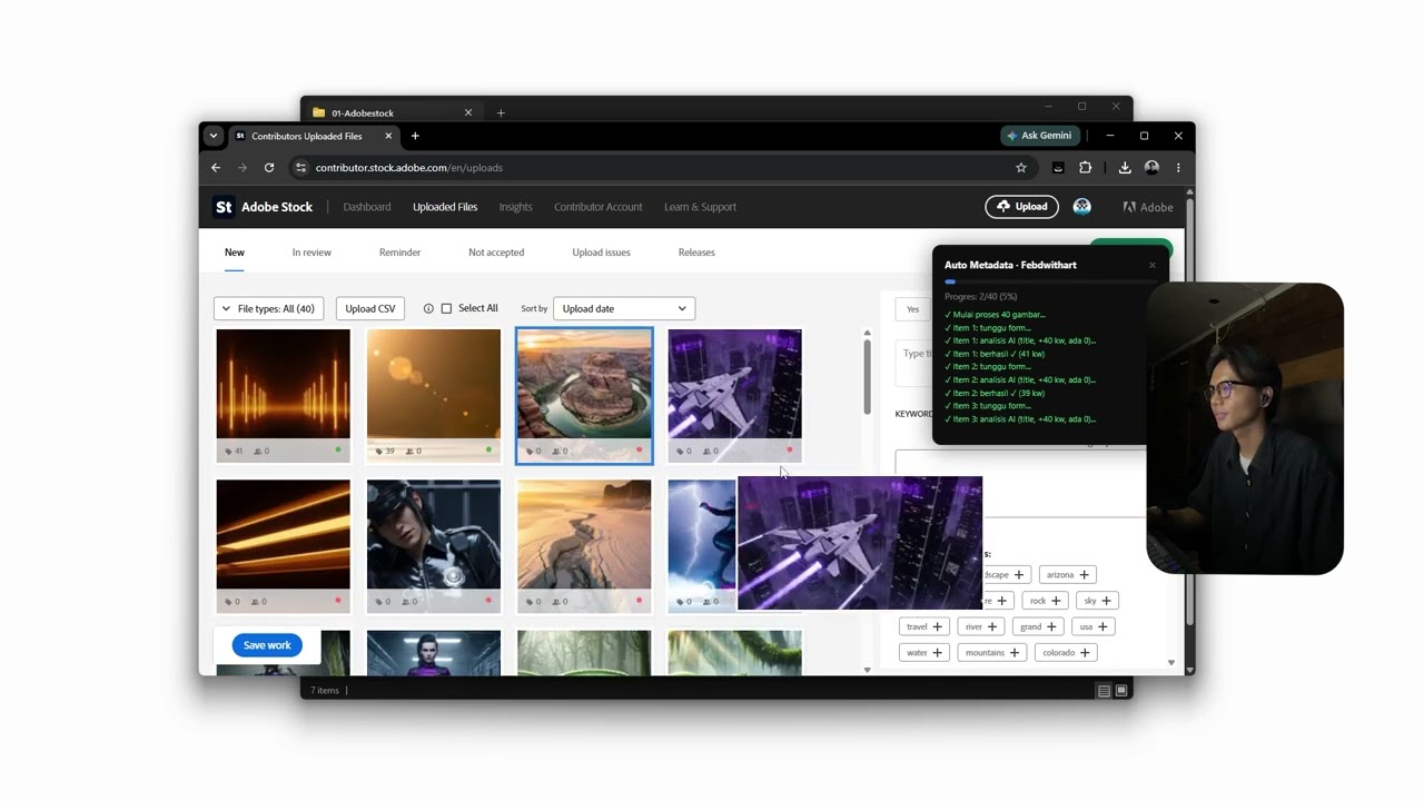 Demo Auto Metadata Adobe Stock