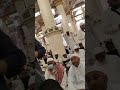latest video of beautiful original masjide nabvi old interior with nice voice of azan. मस्जीदे नब्वी